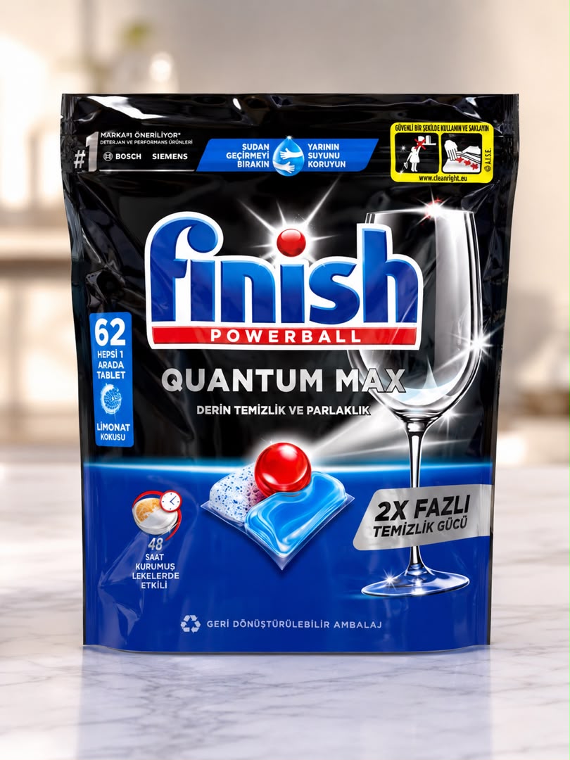 WhatsApp Image 1405-04-23 at 21.46.41 قرص ماشین ظرفشویی Finish Powerball Quantum Max(۶۲عددی) - Image 1