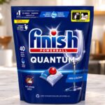 قرص ماشین ظرفشویی Finish Powerball Quantum (بسته ۴۰ عددی)