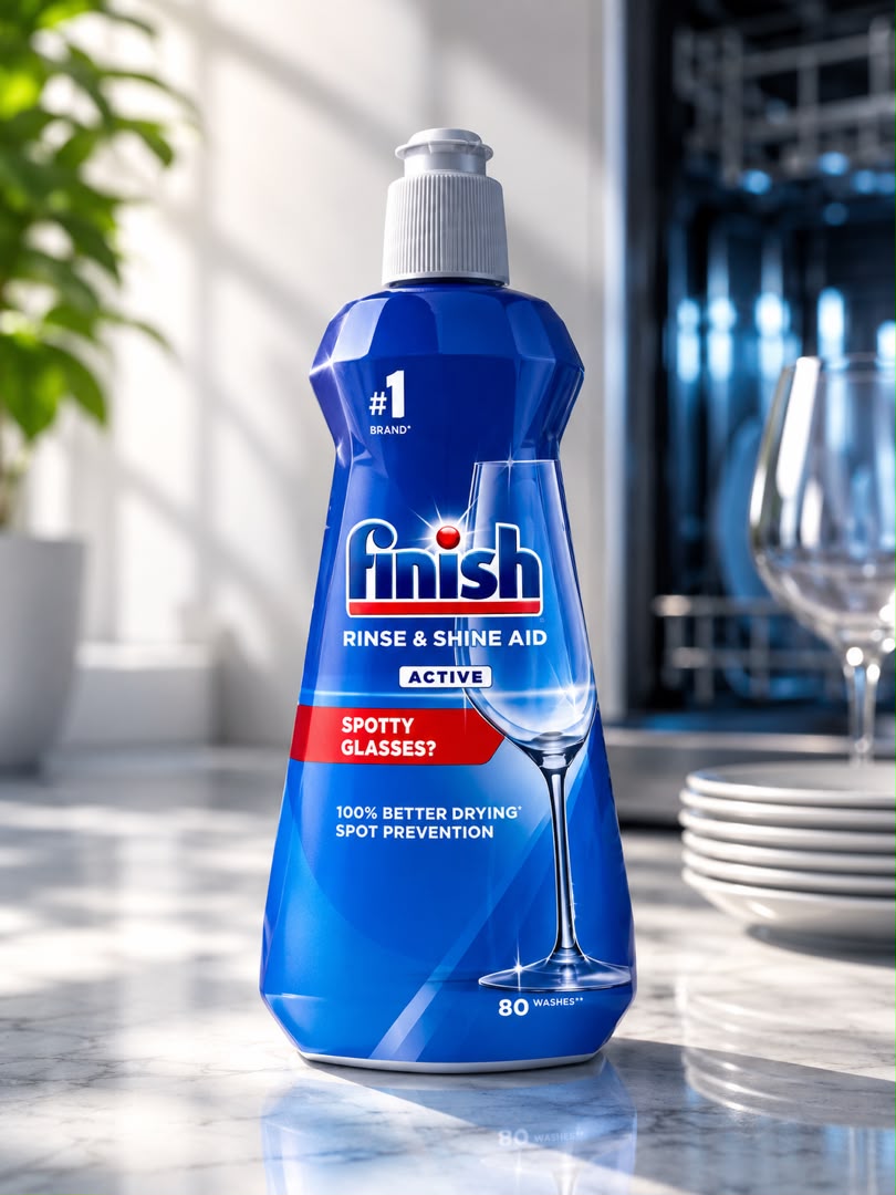 WhatsApp Image 1405-04-25 at 12.11.26 جلادهنده ماشین ظرفشویی Finish Rinse & Shine Aid Active (مایع جلادهنده فینیش) - Image 1