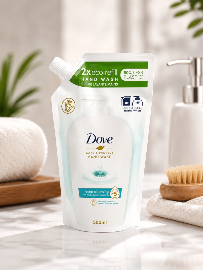 WhatsApp Image 1405-04-25 at 22.44.56 ایع مایع دستشویی داو Care & Protect Deep Cleansing (بسته اقتصادی ريفيل 500 میلیلیتر) - Image 1