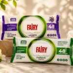 دستمال مرطوب پاک‌کننده سطوح Fairy Power Wipes | رایحه صابون سفید و اسطوخودوس