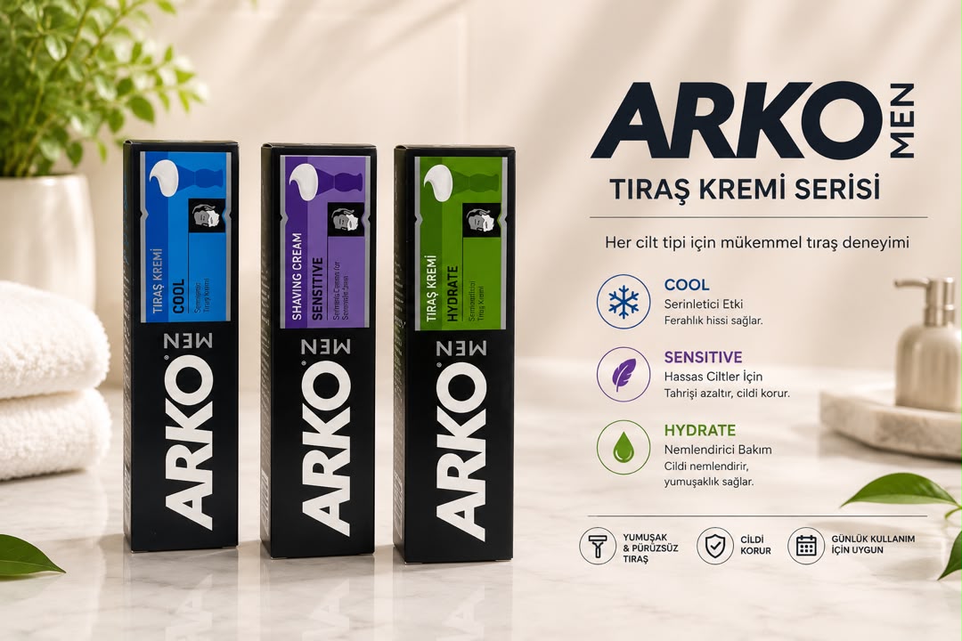 WhatsApp Image 1405-04-29 at 14.39.18 پک کرم اصلاح ARKO MEN | سری کامل Cool، Sensitive و Hydrate - Image 1