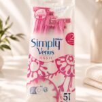 تیغ اصلاح زنانه Gillette Simply Venus Basic (بسته ۵ عددی)